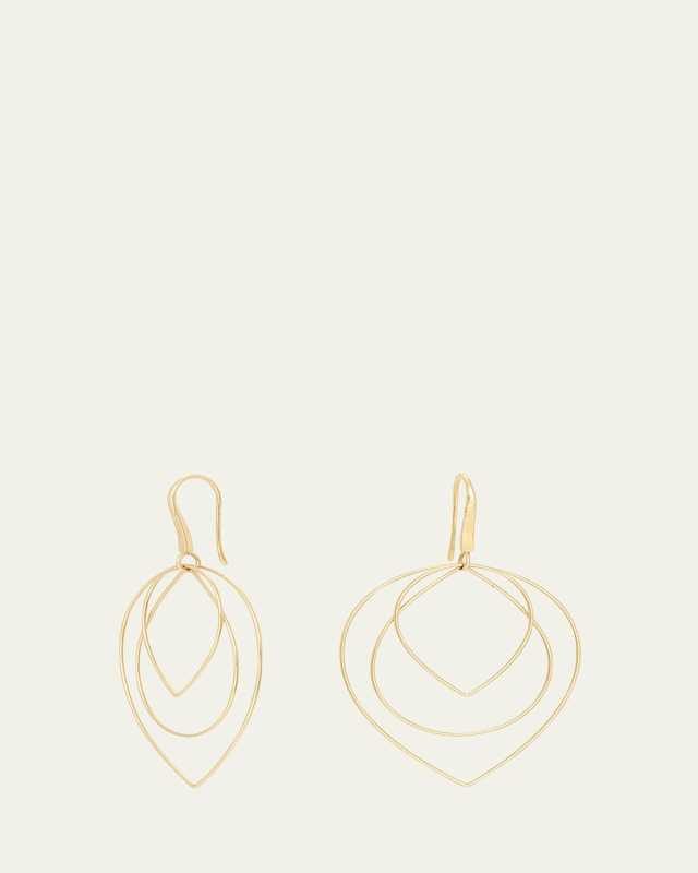 Three Tiered Drop Earrings